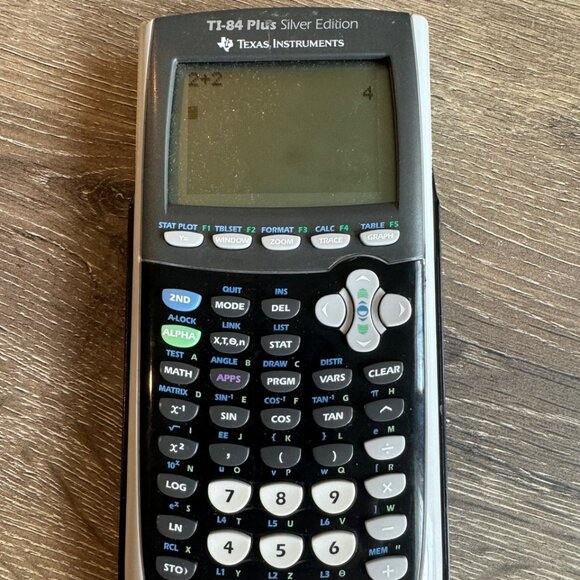 Texas Instruments TI-84 Plus Silver Edition Gray Graphing Calculator with Cover. - Picture 3 of 6
